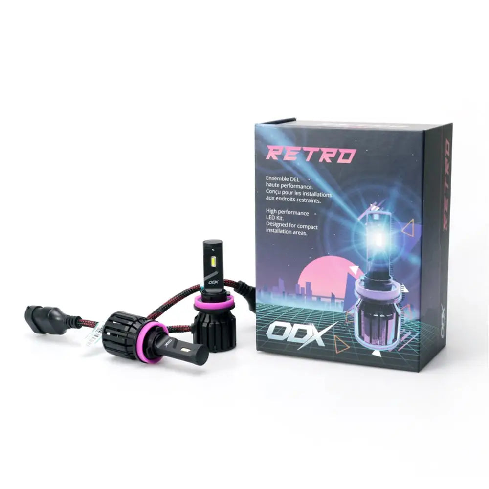 ODX Limited Lifetime Warranty Headlight Bulb Ledretro-H11 - H11 Retro Led Box