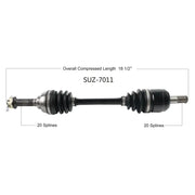 OPEN TRAIL Oe 2.0 Axle Front Left for Powersports