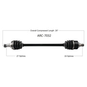 OPEN TRAIL Oe 2.0 Axle Front for Powersports