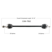 OPEN TRAIL Oe 2.0 Axle Front for Powersports
