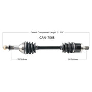 OPEN TRAIL Oe 2.0 Axle Rear Left for Powersports