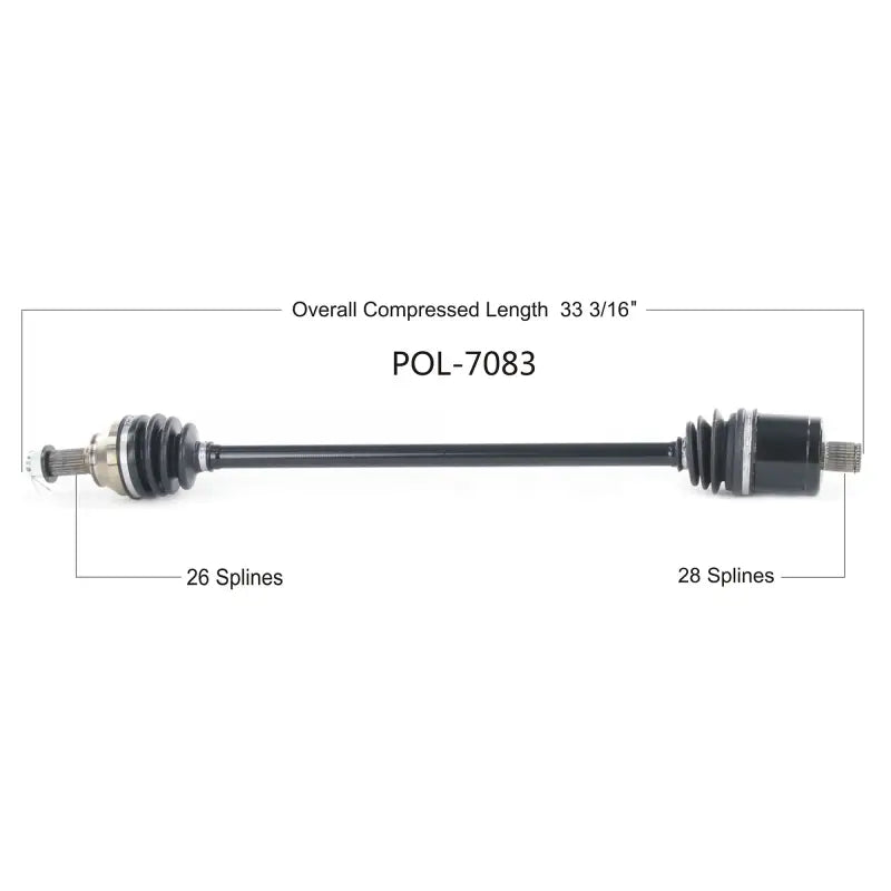 OPEN TRAIL Oe 2.0 Axle Rear Pol for Powersports