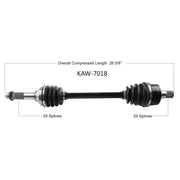 OPEN TRAIL Oe 2.0 Axle Rear for Powersports