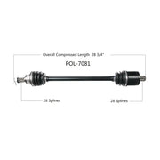 OPEN TRAIL Oe 2.0 Axle Rear for Powersports