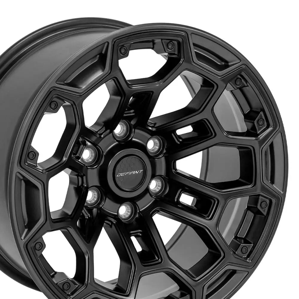 OE Wheels With Defiant Logo Center Cap DF03-18090-6550-12B1G1 - Black DF03 Satin
