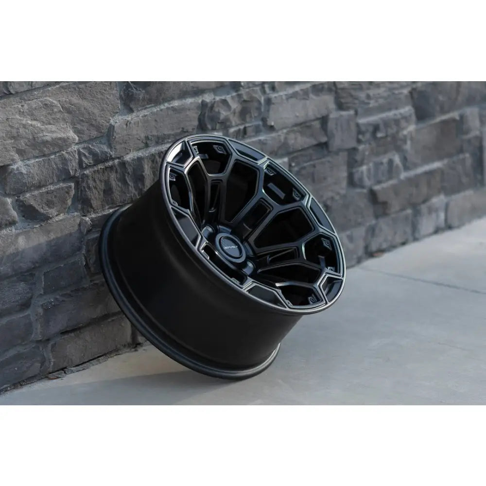 OE Wheels With Defiant Logo Center Cap DF03-18090-6550-12B1G1 - Black DF03 Satin