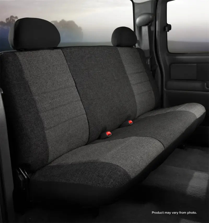 Gray and black rear bench seat cover for Dodge Ram OE32-58 CHARC FIA truck seat