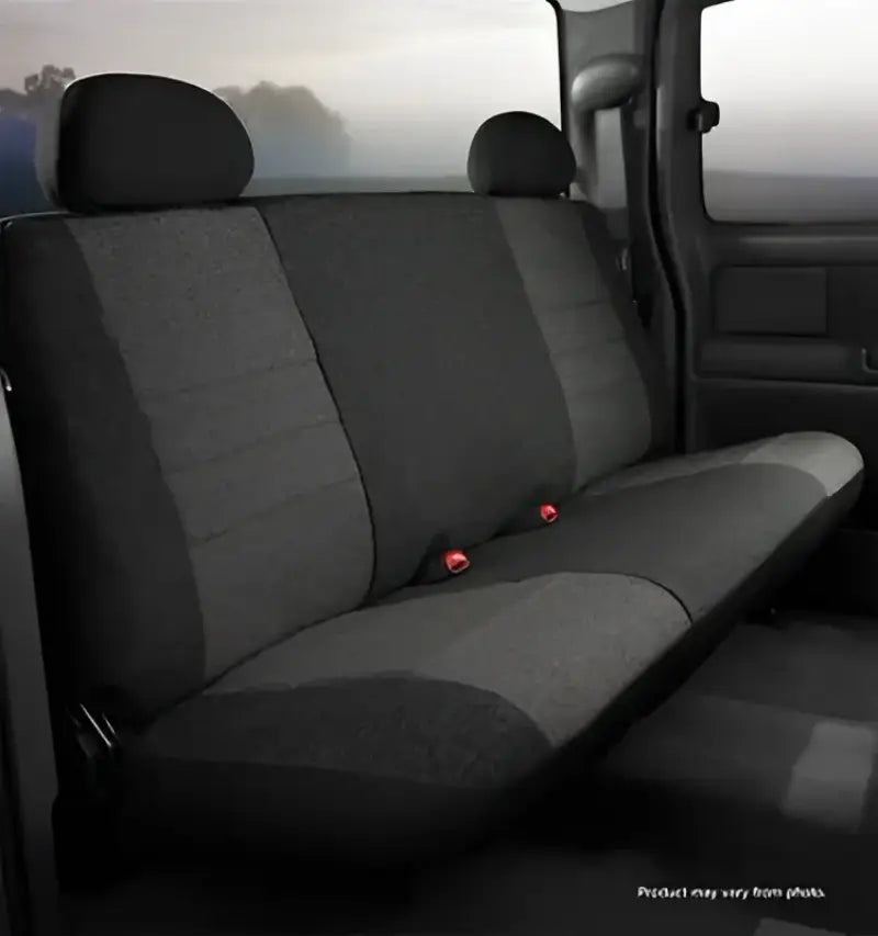 Gray and black truck seat cover for OE32-58 CHARC FIA rear bench seat Dodge Ram