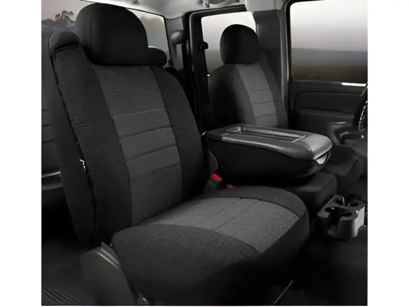 Charc FIA OE37-69 black gray quilted bucket seat cover