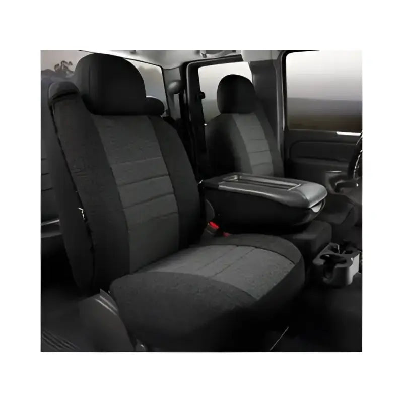 Charc FIA OE37-69 black gray quilted bucket seat cover