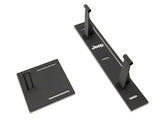 Black metal Jeep accessory mounts on Officially Licensed Jeep Wrangler JK grab handle storage bag
