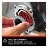 Oil Filter Canister Style; High Flow Premium Media; With Anti Drain Back Valve; Bypass 17 Millimeter Removal Nut; 2.688