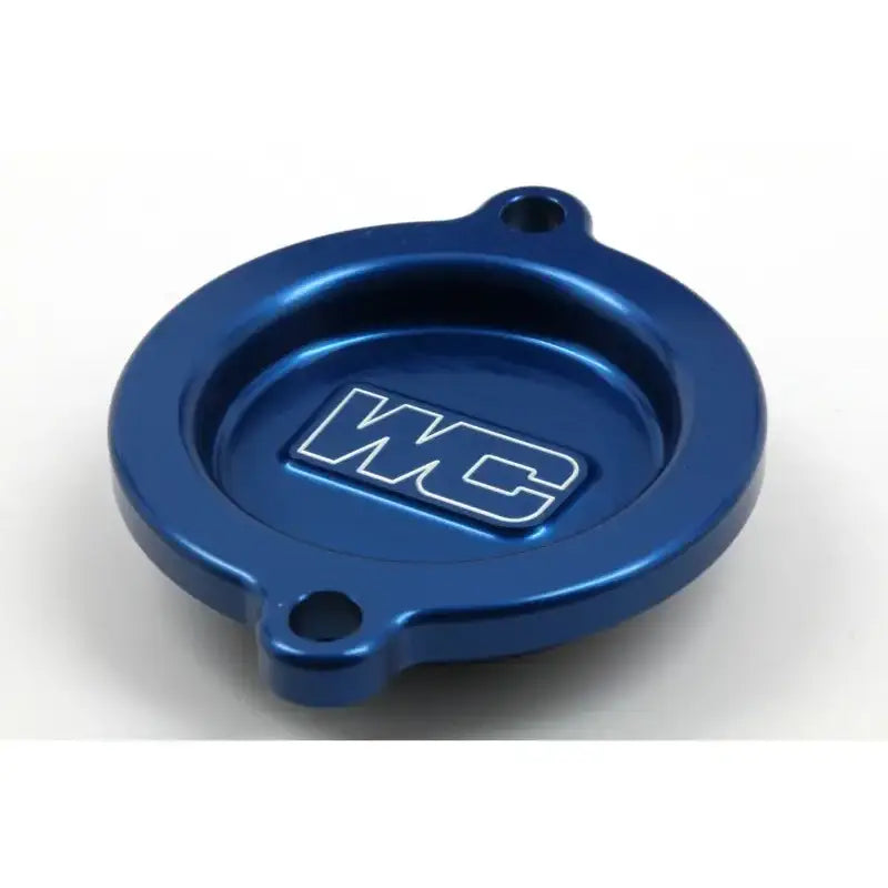 WORKS Oil Filter Cover Blue Ktm/Hus/Gas