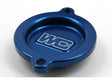 WORKS Oil Filter Cover Blue Ktm/Hus/Gas