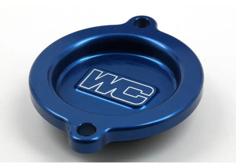 WORKS Oil Filter Cover Blue Ktm/Hus/Gas