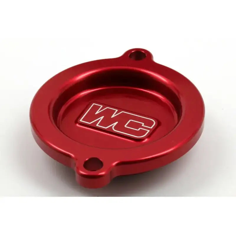 WORKS Oil Filter Cover Red Ktm/Hus/Gas