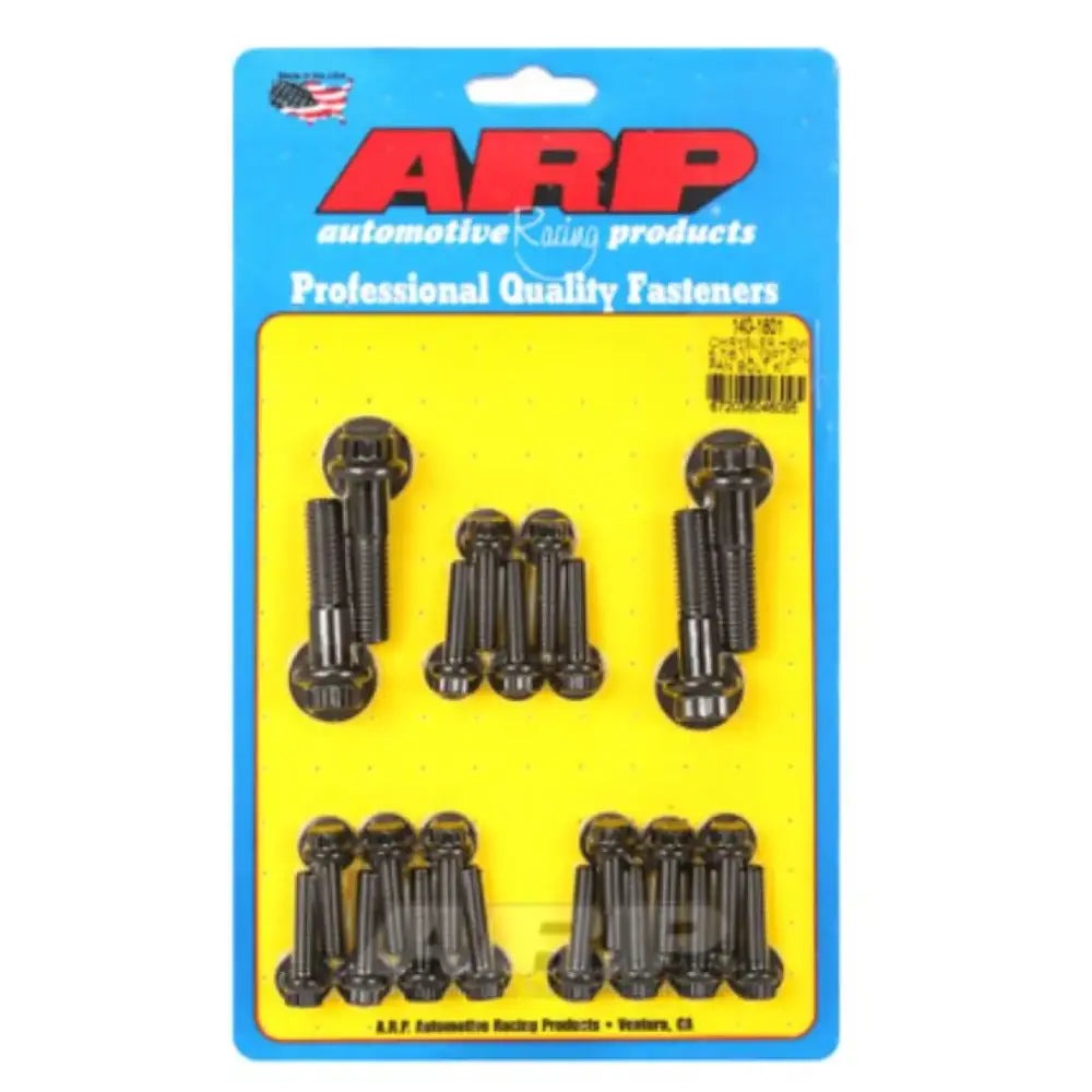 Oil Pan Bolt Set For Use With Chrysler Hemi 5.7L/ 6.1L Engines; Black Oxide; Chrome Moly; 12 Point Head Type; Washers