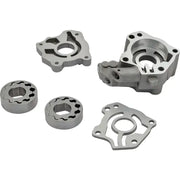 Disassembled oil pump components for Oil Pump Hi Vol/Press M8 Models W/O Oil Seal
