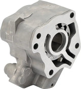 Silver hydraulic pump housing for Oil Pump Hi Vol Press M8 Models without oil seal