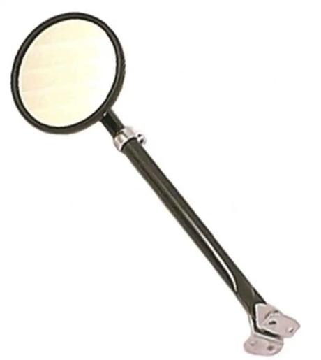 Round Mirror w/ Arm & Bracket Black- 41-64 Willys