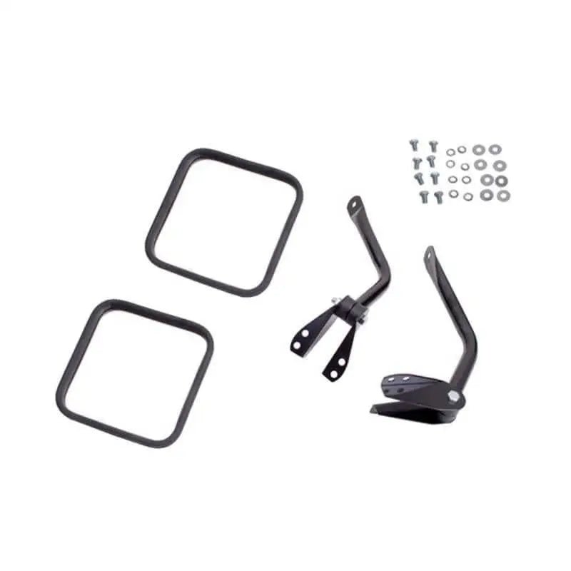 Side Mirror Kit Black- 55-86 Jeep CJ Models