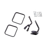Side Mirror Kit Black- 55-86 Jeep CJ Models