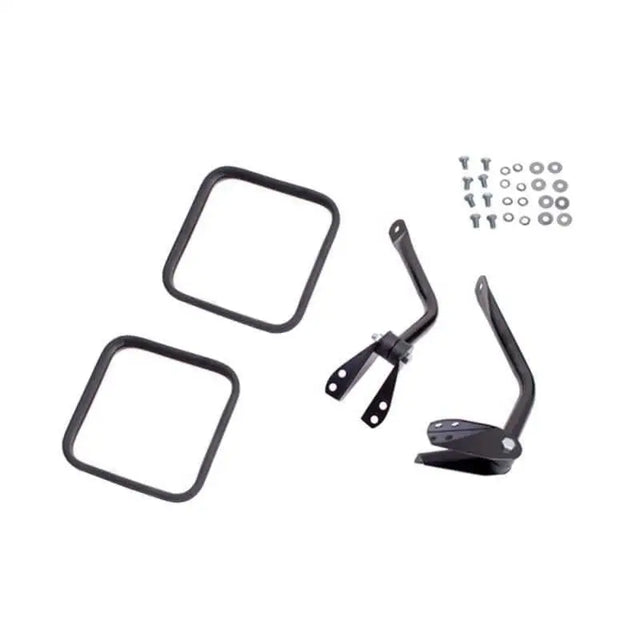 Side Mirror Kit Black- 55-86 Jeep CJ Models