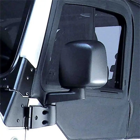 Door Mirror Black Left- 87-06 Jeep Wrangler