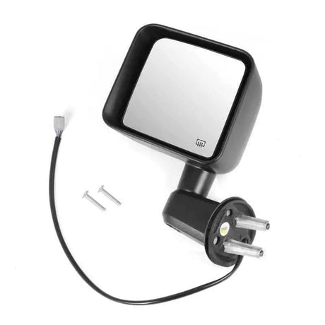 Heated Power Mirror Left Black- 11-13 Wrangler