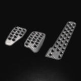 OMP Aluminum Racing Pedals set of 3, lightweight aluminum racing pedals for cars