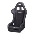 Black OMP First Series car seat with ergonomic design and side supports.
