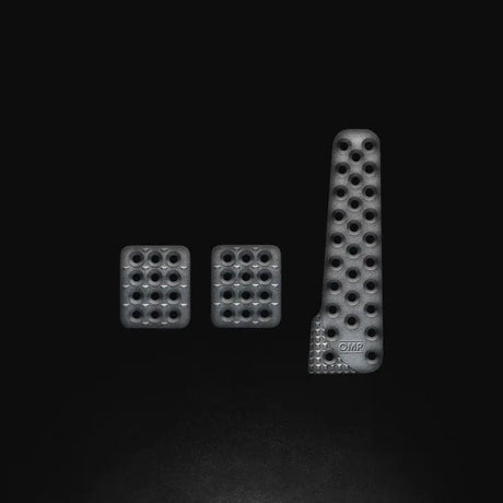 OMP Sand-Blasted Aluminum Pedals (Set of 3) - Truck & Automotive