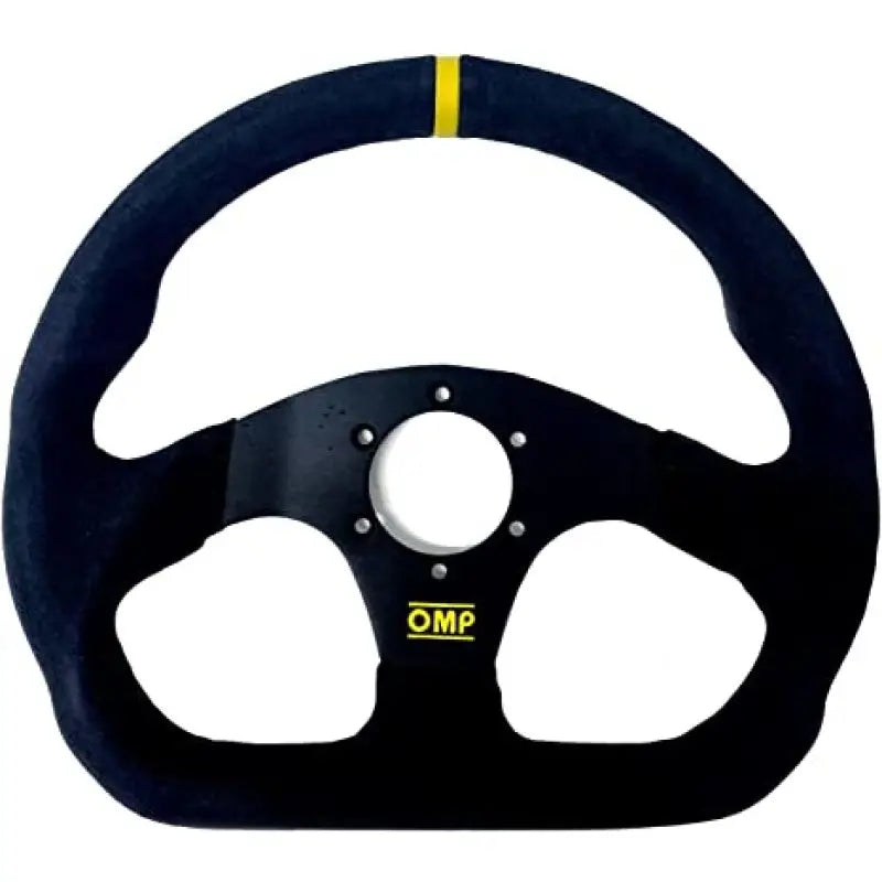 OMP OD0-1990-071 OMP Superquadro Steering Wheel - Small Spokes - Suede (Black)