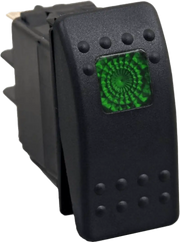 Lighted Rocker Switch Green