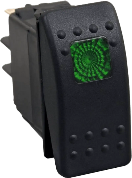 Lighted Rocker Switch Green