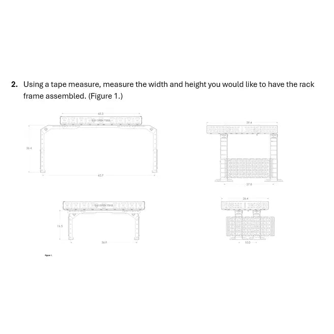 Open Trail Universal Utility UTV Rack 457-5000 - Bed