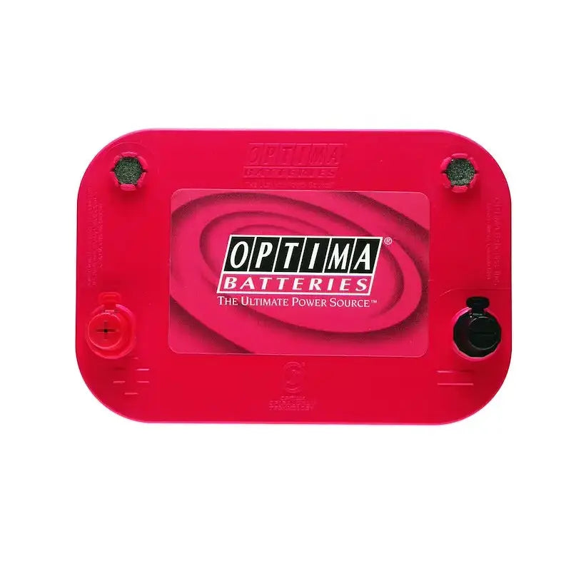 Glossy Optima Battery 25 Red Top with high performance starting power