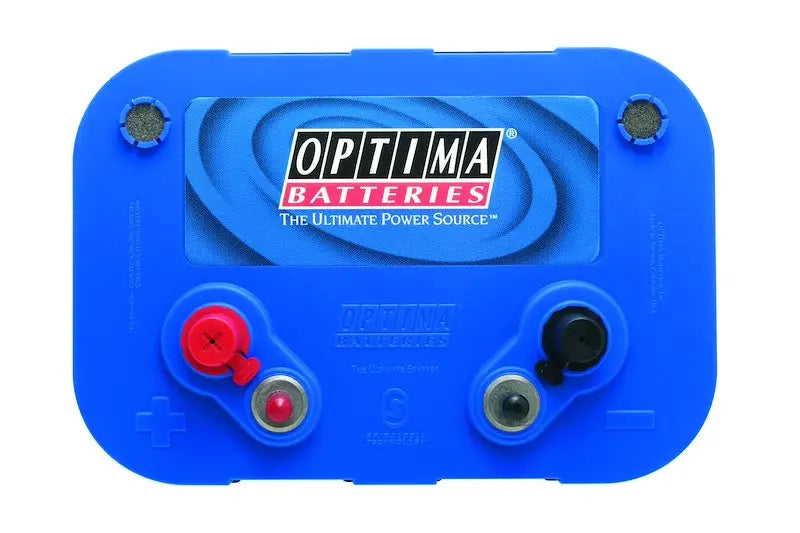 Optima Battery 34M Blue Top with red and black terminals for starting power