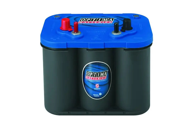 Optima Bat 34M Blue starting power battery with blue black case red black terminals