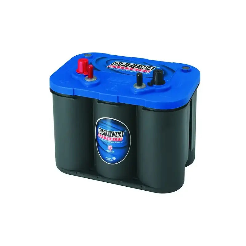 Optima Battery 34M Blue Top Grp 34 starting power battery with blue black case and red black terminals