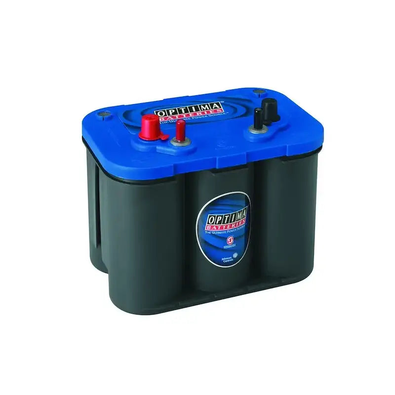 Optima Battery 34M Blue Top Grp 34 starting power battery with blue black case and red black terminals