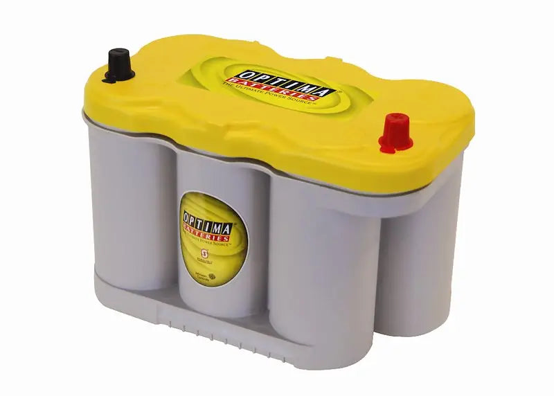 Optima Battery D27F Yellow Top with red black terminals