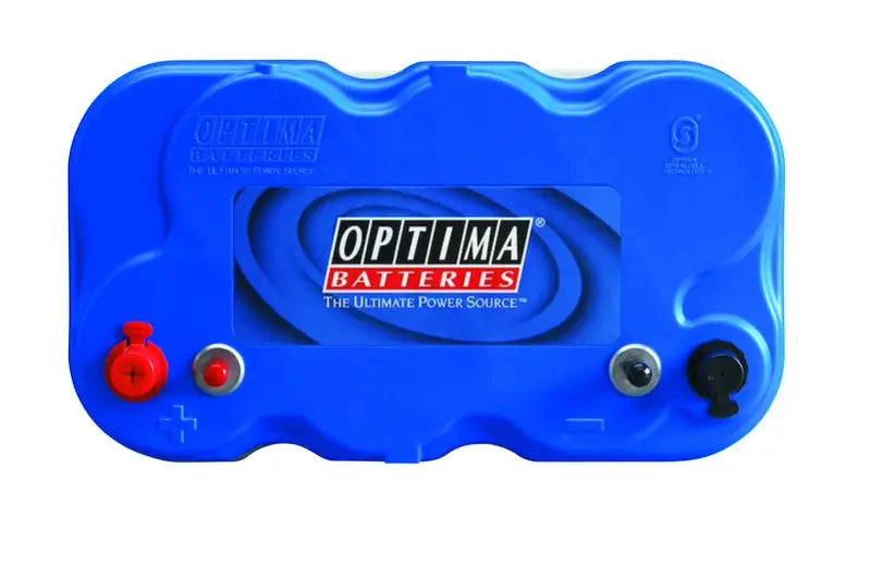 Optima D27M Blue Top battery with red and black terminals