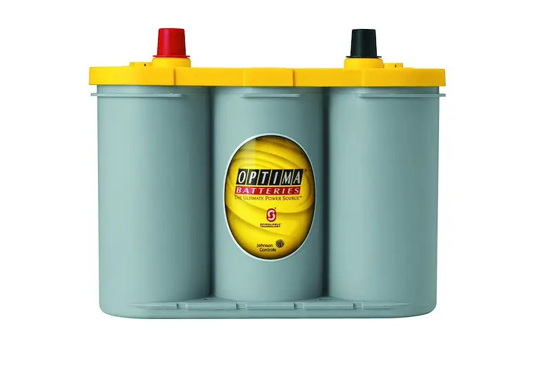 Gray Optima Battery D34 Yellow Top with red/black terminals for reliable power