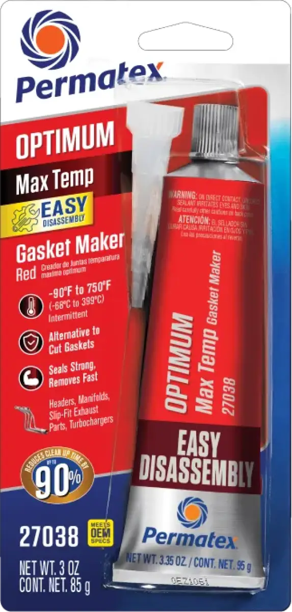 Optimum Red Rtv Silicone 3 Oz 12/Case - RV and Auto Parts