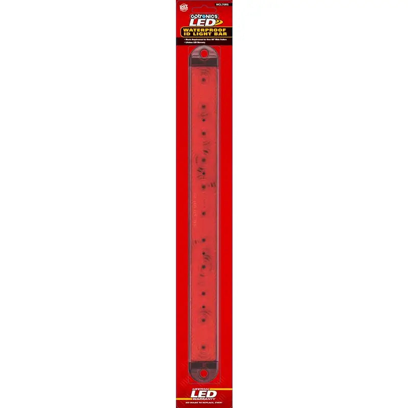 Optronics Limited Lifetime LED Warranty Light Bar MCL70RS - Red Ultra Thin ID