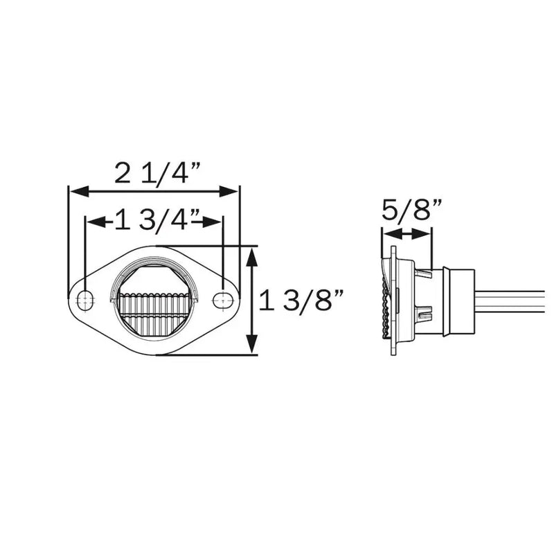 Optronics Limited Lifetime Warranty License Plate Light LPL12CKMBP - LPL12CPGB A11BLPB Poly