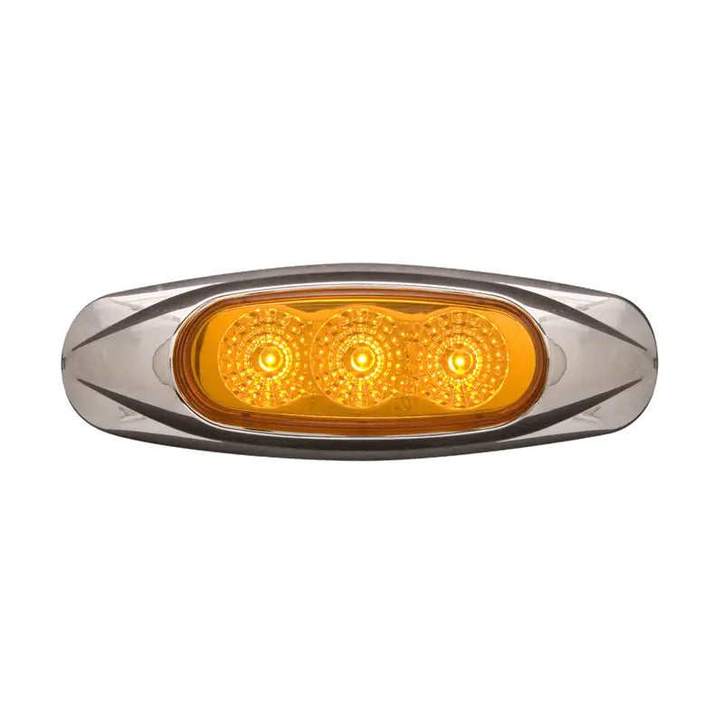 Optronics Limited Lifetime Warranty Side Marker Light - LED MCL17ABP - Miroflex Mini Star Chrom Amb