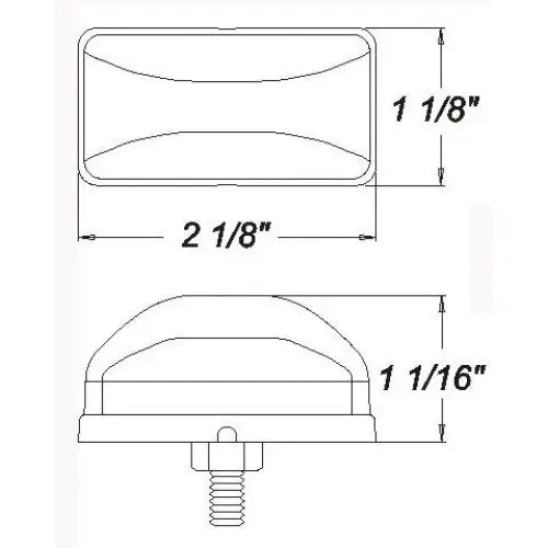 Optronics Limited Lifetime Warranty Side Marker Light - LED MCL95ABP - Mark Stud Mount Amber PO