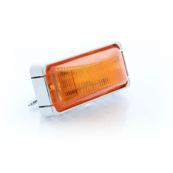 Optronics Snap-On Replaceable Lens Clearance Light MCL91AB - Chrome Led Mark Mini Amber